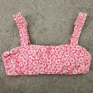 NEW Raisins Pink Daisy Swim Top M $46 MSRP